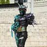 『仮面ライダーW』の色合いではあるものの、目が4つある「アナザーW」