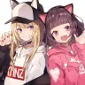KMNZ／画像は2人のキャラクターデザインを手がけた「しゅがお」さんのTwitterから
