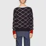 パターン入り ウール クルーネックセーター／画像はGUCCIの公式サイトより
