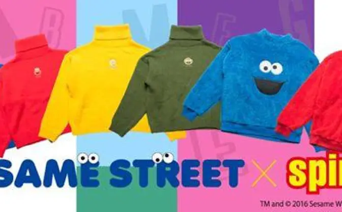 SESAME STREETのモンスターがSPINNSとコラボ！　お目立ちトップスでみんなの視線を集めよう♪