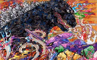 シン・ゴジラ×現代美術家 村上隆のコラボビジュアルが圧倒的すぎるっ!