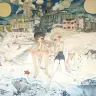 すべてが至福の海にとけますように, 2014（部分）／Oil on canvas／2300 x 6500 mm／（C）2014 Aya Takano/Kaikai Kiki Co., Ltd. All Rights Reserved.