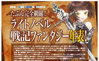 完全網羅!?  ブックオフがラノベの戦記ファンタジー年表を公開