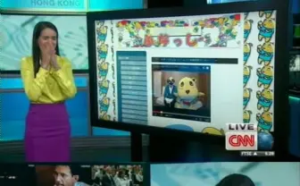 ふなっしーがCNNに取り上げられアナウンサーが大爆笑（動画）