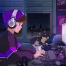 「synthwave radio」のサムネイル／画像は「Lofi Girl」のYouTubeより