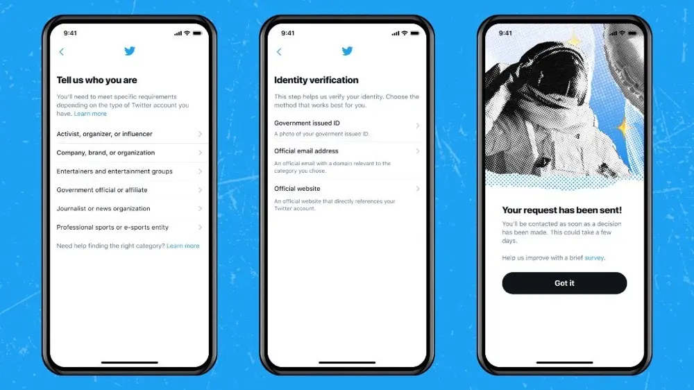 画像はTwitterアカウント「Twitter Verified」から
