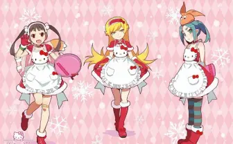 <物語>シリーズ×ハローキティ! キティちゃんエプロン姿の忍がやばい