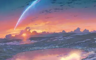 『君の名は。』描き下ろし新ビジュアル公開　かたわれ時の瀧と三葉