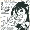 『スプラトゥーンぴあ』 諌山創さん 特別寄稿色紙 （C）諫山 創／講談社