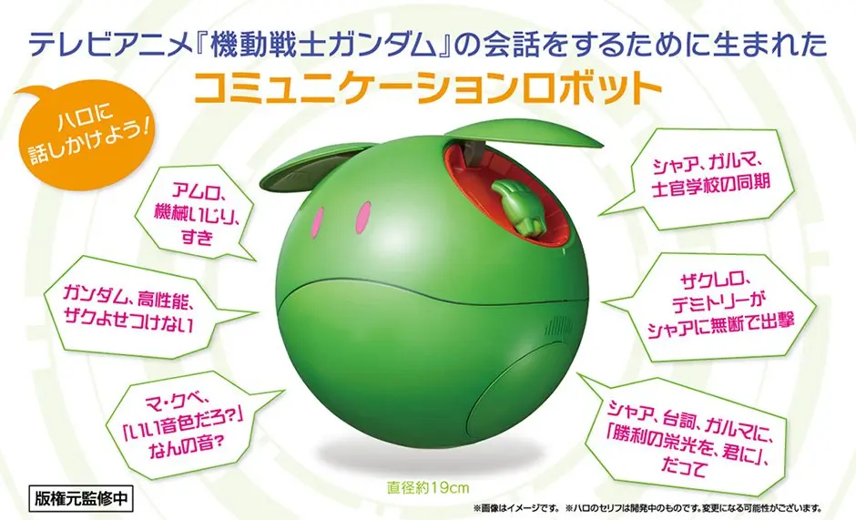 ハロと暮らす生活に憧れない？ ガンダム話ができるAI搭載
