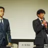 10月2日に会見を行ったジャニーズ事務所。左から井ノ原快彦さん、東山紀之さん／KAI-YOU.net編集部撮影