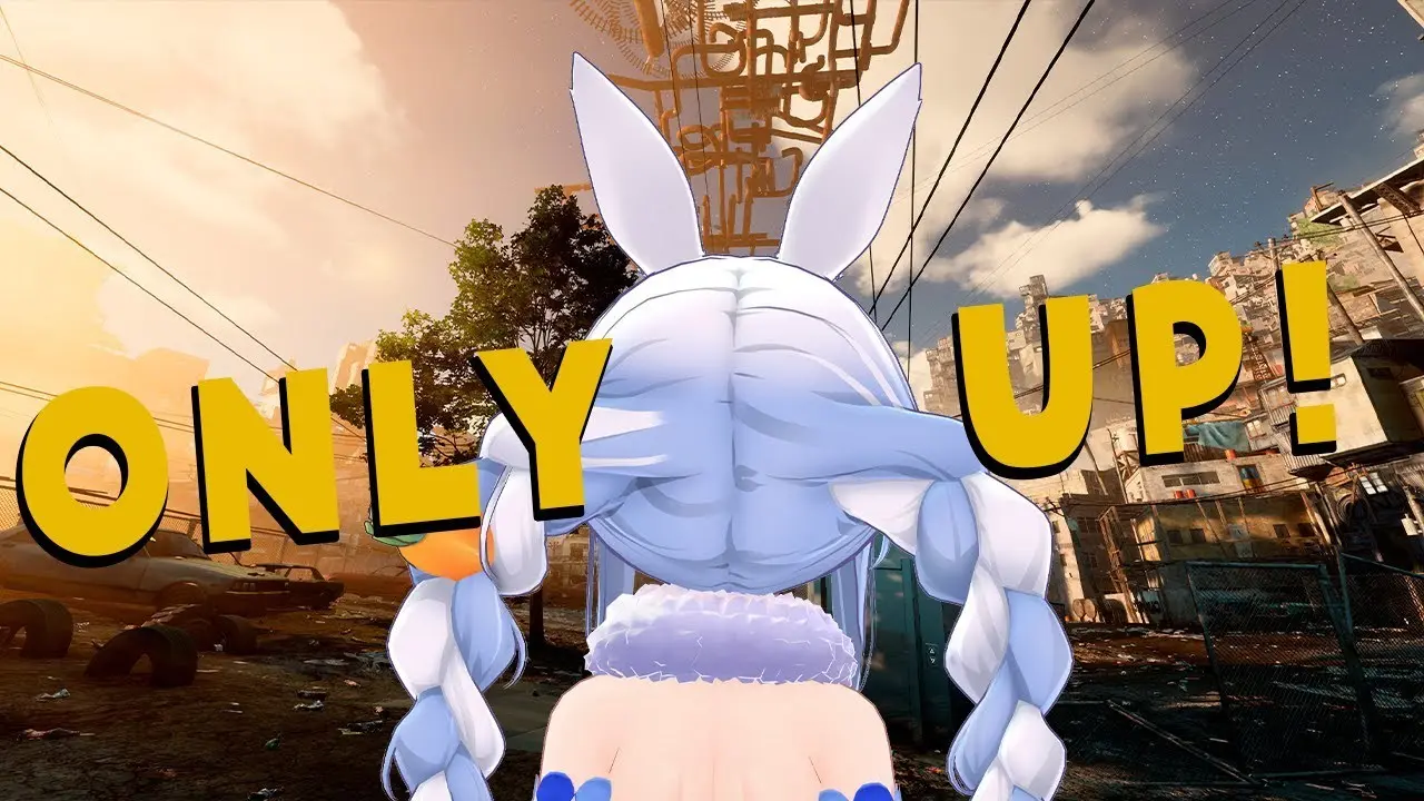 VTuber兎田ぺこらさんによる『Only Up！』の配信