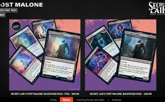 米ラッパー ポスト・マローンと『MTG』コラボ　限定カードでデッキをオシャレに