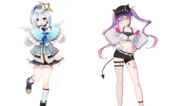 ホロライブ 天音かなた×常闇トワの新ユニット　歌声も相性抜群の天使と悪魔