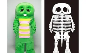 「骨はあるの？」 ガチャピン「あるよ」衝撃の骨格図が明らかに…！