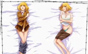 『監獄学園』緑川花のセクシーな抱き枕! これで互角…いや、形勢逆転ね