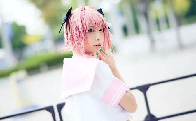 TGSで会ったかわいい子　ヘソ出しセーラー服コスのひのきお