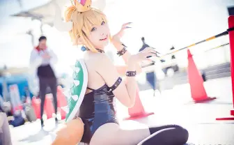 【写真】中国人コスプレイヤー 小柔SeeU 強かわいい「クッパ姫」でコミケに降臨