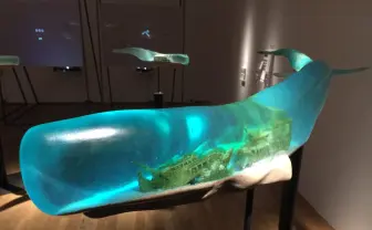 樹脂でつくられたクジラが幻想的すぎる…! 魅了される人続出