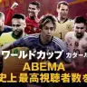 FIFAワールドカップに出場国の選手たち／画像はABEMA公式Twitterから