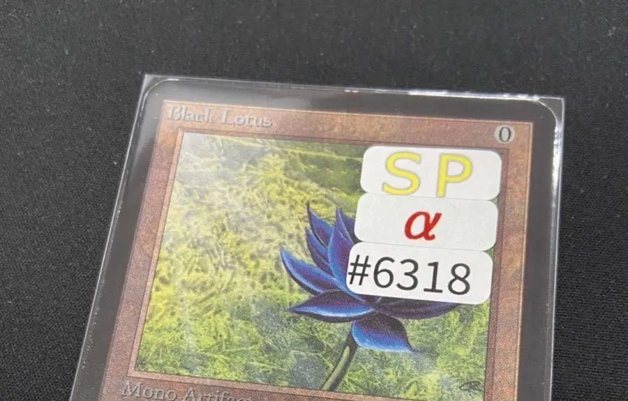 α版「ブラックロータス」入荷 MTG専門店「晴れる屋」史上最高額