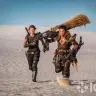 ハリウッドの実写版『モンスターハンター』場面写真／ミラ・ジョヴォヴィッチさんのInstagramより