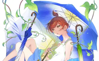 「朝顔アンブレラ」が上品… イラストから生まれた花びらモチーフの傘