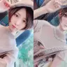 アプリ「Meitu」でキャラクター絵になったKAI-YOUスタッフ・うぎこ／画像は「Meitu」より