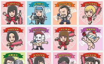 BiSからVampillia、灰野敬二まで……ビックリマン風のミュージシャンシールが話題！