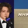 岡本カウアンさんの証言を報じたNHK／画像は会見のYouTube配信より、NHK社屋は編集部撮影