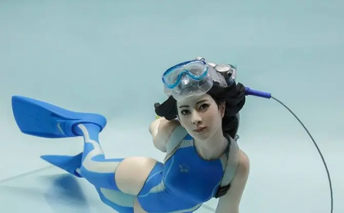 水中ニーソ×海洋堂 しまりすちゃんフィギュアが予約開始！ 圧倒的クオリティ