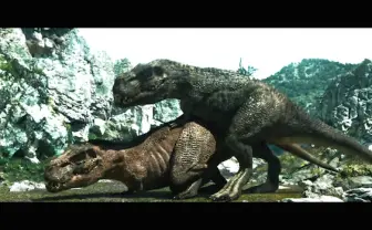 肉食恐竜の交尾をCGで再現！ コンドームのオカモトが本気出してきた
