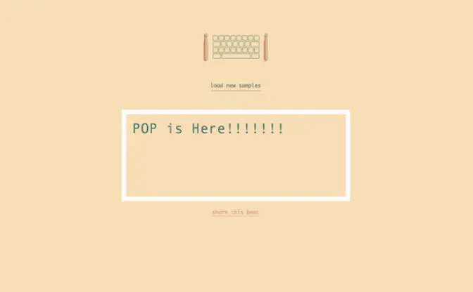 タイプした文字がドラムパターンに！ めちゃクールな「typedrummer」