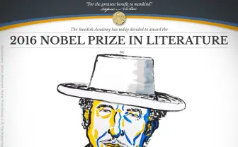 ノーベル文学賞はボブ・ディラン　本屋「ファッ！？」