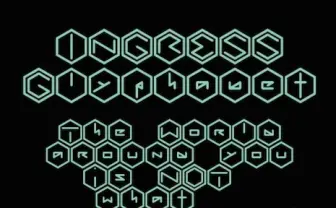 かっこよすぎ！ 「Ingress」暗号文字のフリーフォントが登場