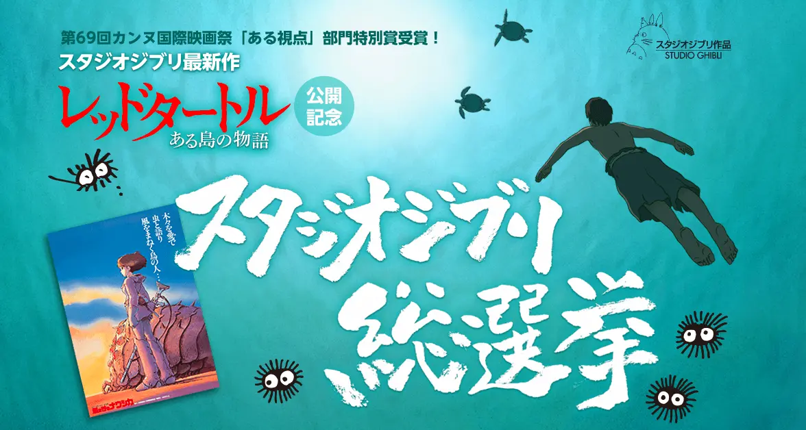「スタジオジブリ総選挙」選ばれた1作品を上映　あなたはどれに投票する？