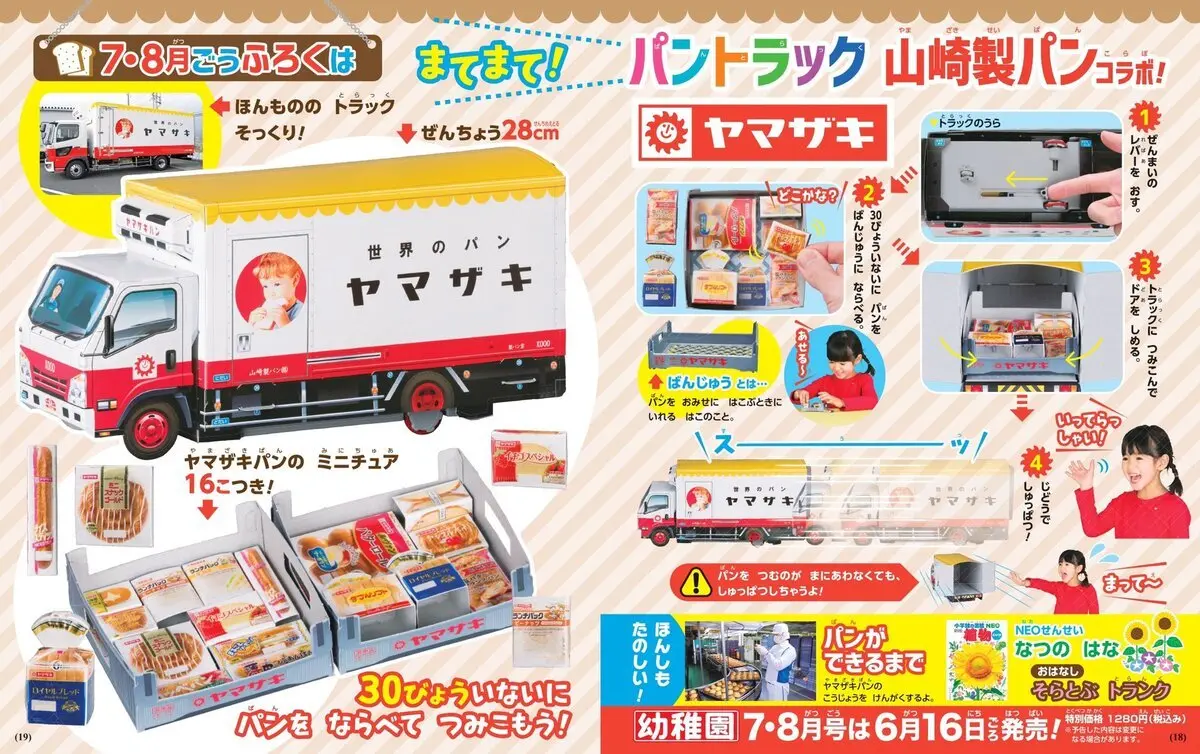 『幼稚園』が山崎製パンとコラボ 「ナイススティック」など定番がミニチュアに