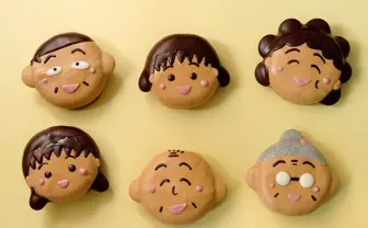 『ちびまる子ちゃん』さくら一家がまんまる可愛いドーナツに><