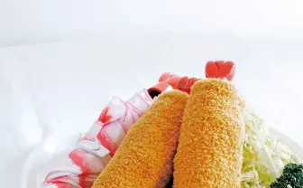 梅雨は、大好きなエビフライと。衣サックサクの傘が爆誕して