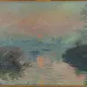 『Soleil couchant sur la Seine à Lavacourt, effet d'hiver』Monet, Claude／Paris Musées