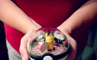 モンスターボールの中で暮らすポケモン！ 手のひらフィギュアが可愛い