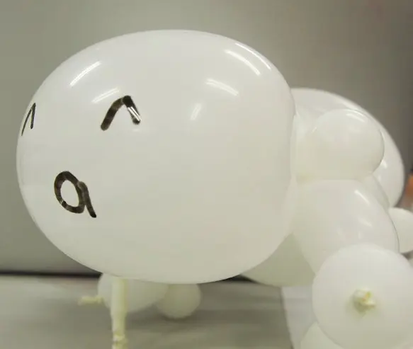 ﾎﾓｫ…┌（┌＾o＾）┐風船をつくってもらった！ ニコニコ風船部