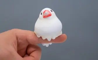 暑すぎて溶けちゃった!? とろ〜りとろけた文鳥