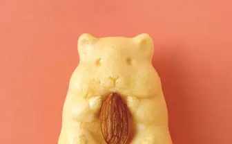 にっこりハムスターのモナカに大反響　目が合うと食べられないかわいさ！