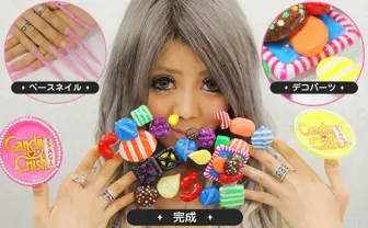 世界初のネイル広告!? 黒ギャル・はるたむのデコネイルがすごい