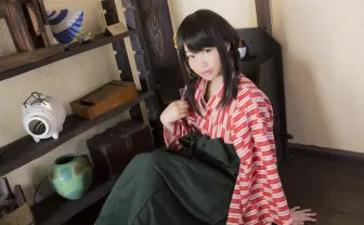 大正ロマンな袴型ルームウェア♡ モデルはコスプレイヤー くろねこ