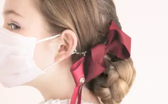 マスク生活を楽しく　リボンが可愛い「マスクリーフ」でポジティブに