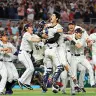 決勝戦の決着がついた瞬間。大谷翔平選手を中心に歓喜の輪がつくられた／画像は「2023 WBC」公式サイトから