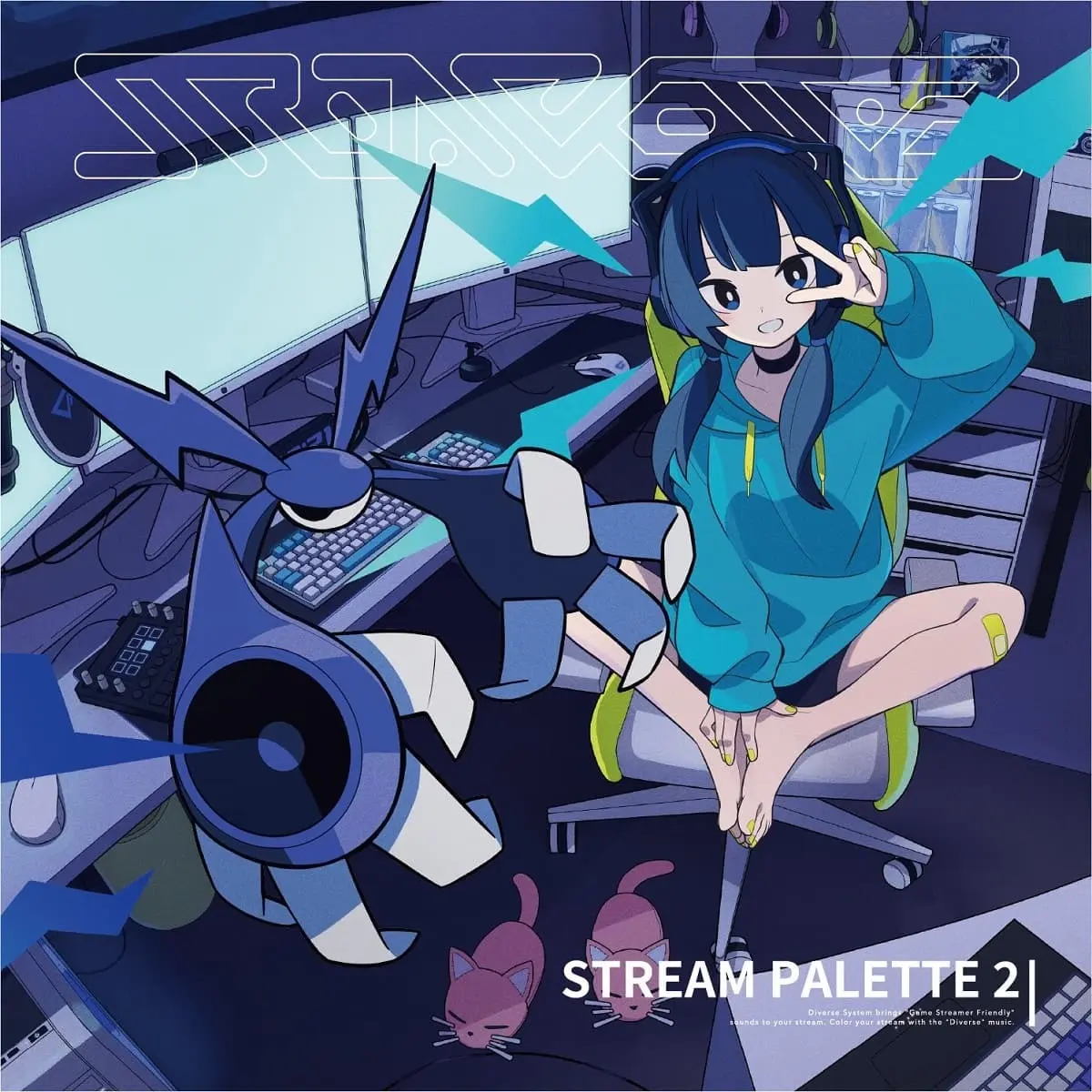配信で自由に使える音楽集『Stream Palette』第2弾　Diverse Systemから再び