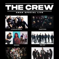 「THE CREW -6MAN SPECIAL LIVE-」出演アーティストたち／画像は<a href="https://twitter.com/badhop_official" target="_blank">BAD HOP公式Twitter</a>から